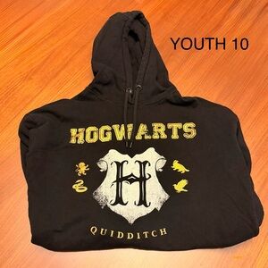 Youth 10 Hogwarts Quidditch Black Hoodie